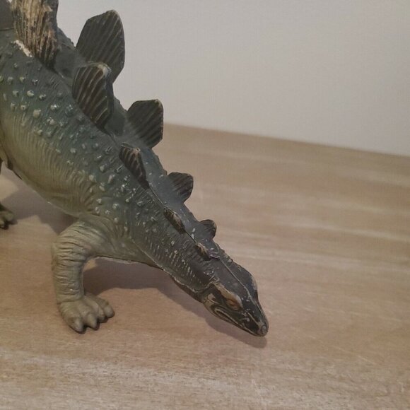 Vintage IMPERIAL 1985 Dinosaur Toy Stegosaurus Brontosaurus Figures Rare - Picture 4 of 10